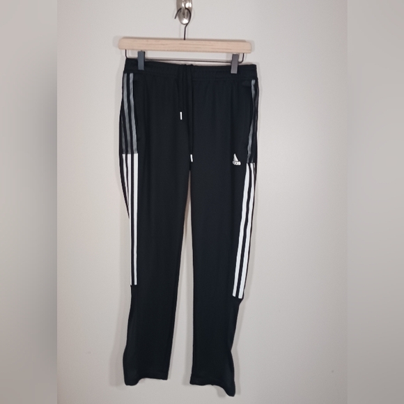 Adidas Tiro 21 Striped Blokecore Black and White Athletic Women's Joggers Size M - Picture 1 of 8